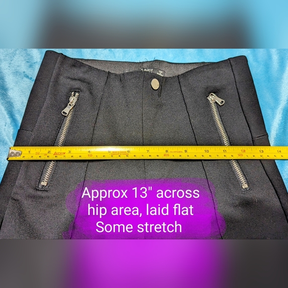 ZARA Basic Collection size XS, black dressy pants, EUC, crop skinny style - Picture 9 of 13